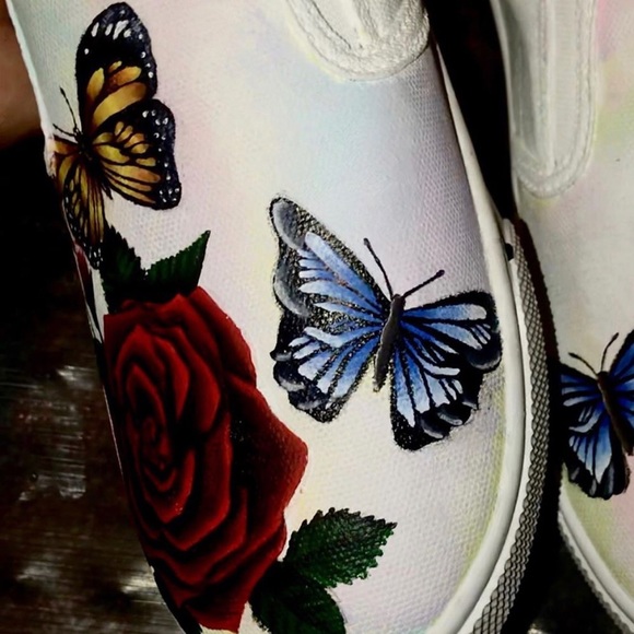 Custom Painted Vans Air Force 1 Any Shoes - Picture 2 of 3